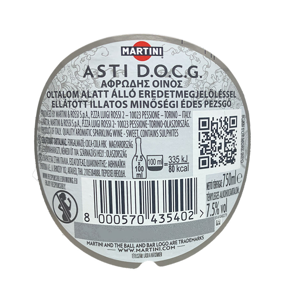 Asti Martini Αφρώδης Οίνος 750ml.