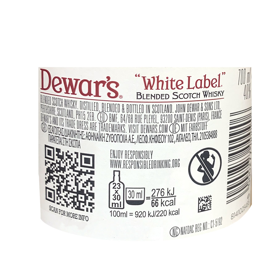 Dewar's White Label Ουίσκι 700ml.