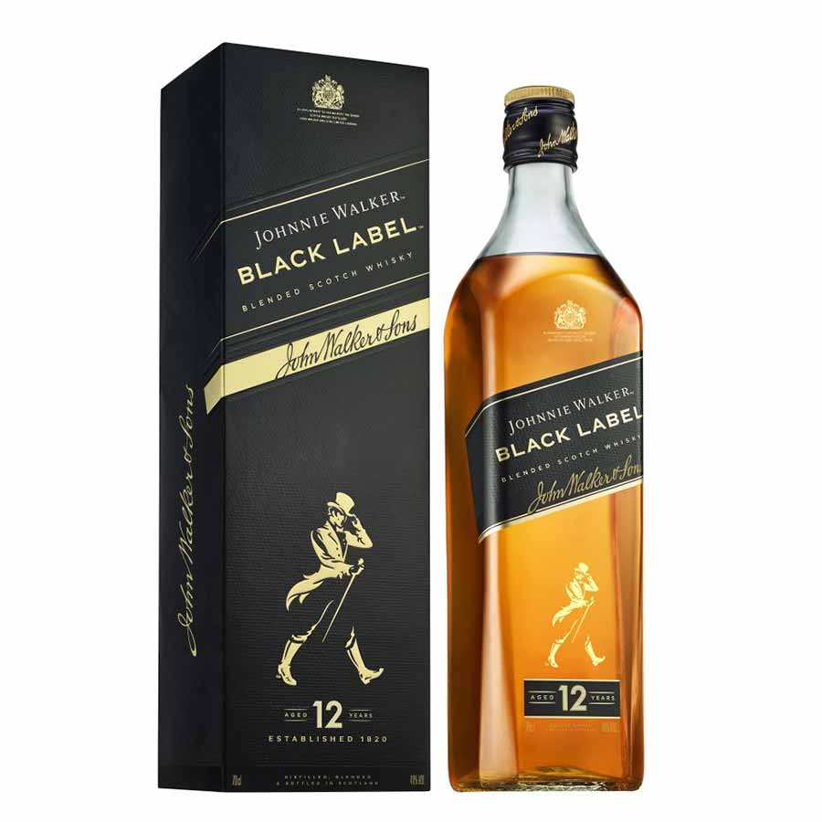 Johnnie Walker Black Label 12Ετών Ουίσκι 700ml.