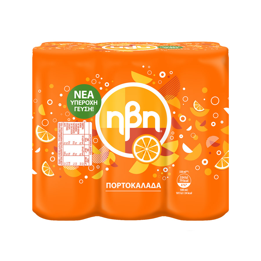 Ήβη Πορτοκαλάδα 6x330ml.