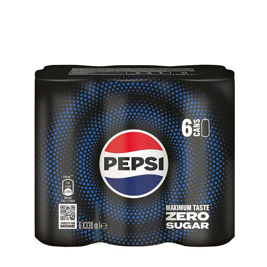 Pepsi Cola Zero 6x330ml.