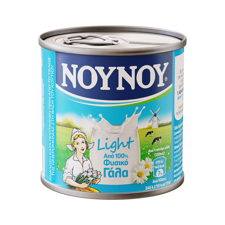 Νουνού Γάλα Εβαπορέ Light 170γρ.