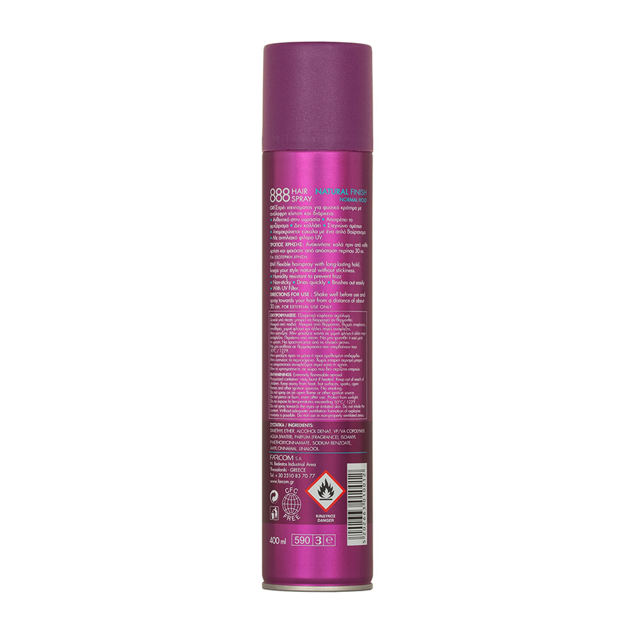 Farcom 888 Λακ Normal Hold 400ml.