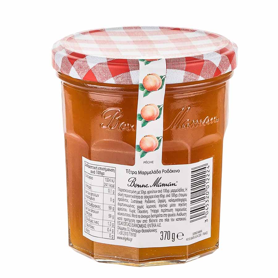 Bonne Maman Μαρμελάδα Ροδάκινο Χωρίς Γλουτένη 370γρ.