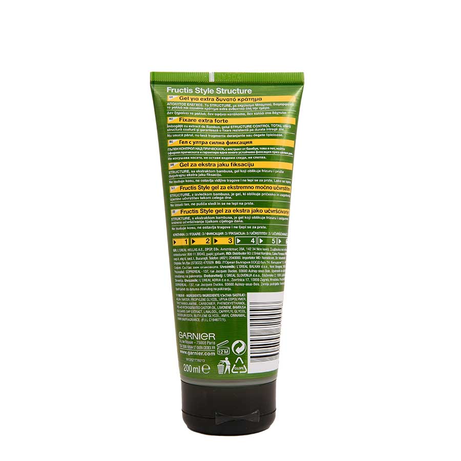 L'oreal Garnier Fructis Style Gel Extra Δυνατό 200ml.