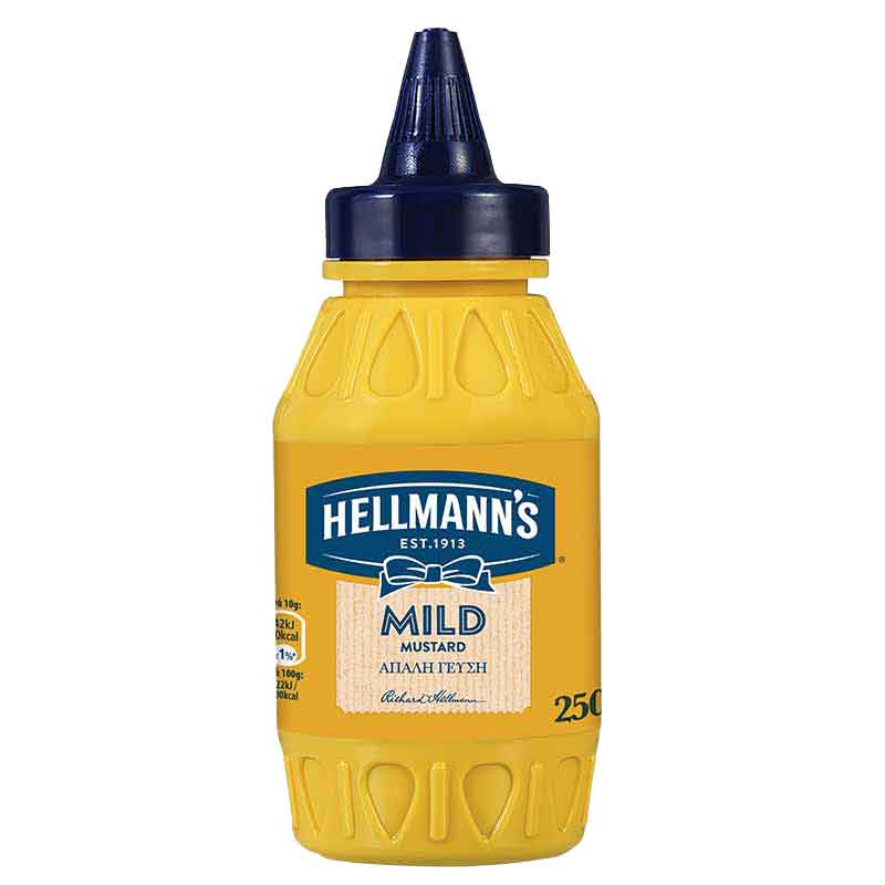 Hellmann's Μουστάρδα Απαλή 250γρ.