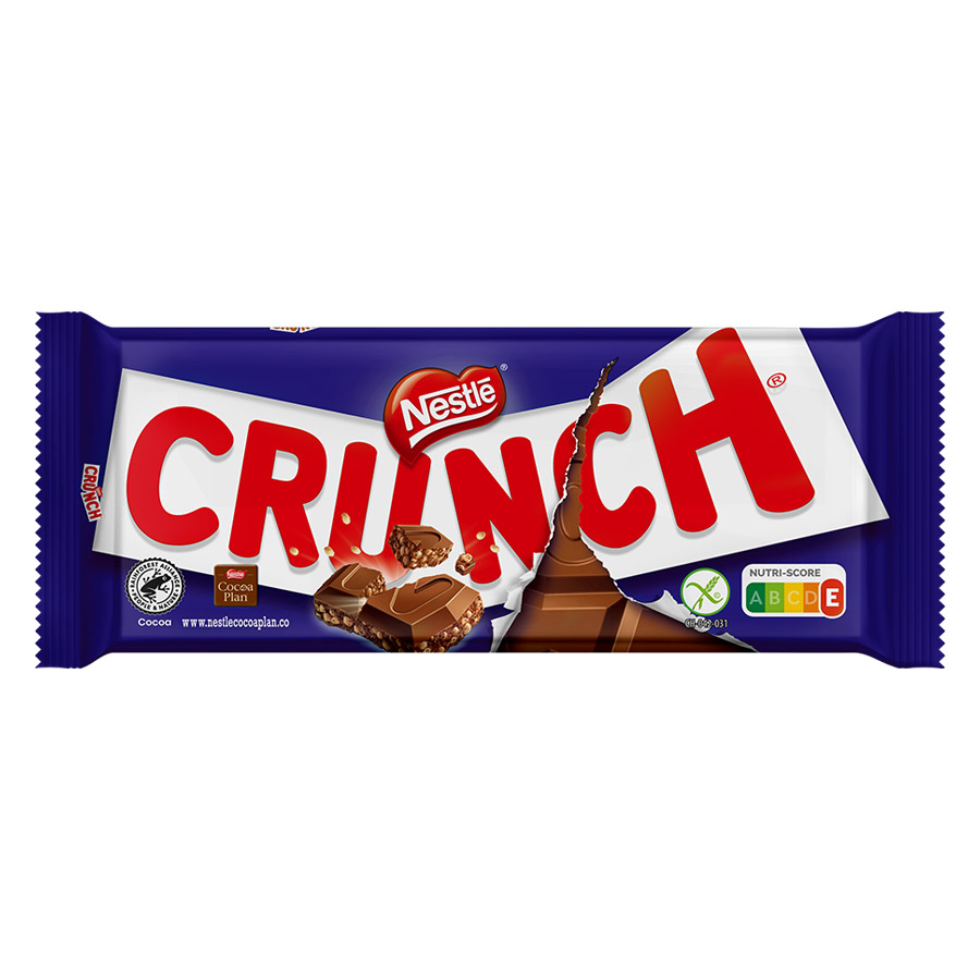Nestle Crunch Σοκολάτα Γάλακτος Χωρίς Γλουτένη 100γρ.