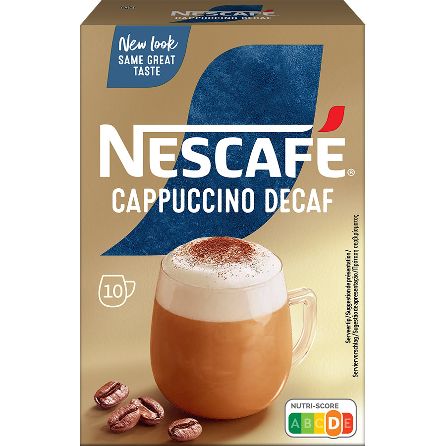 Nescafe Gold Καφές Cappuccino Decaf Σε Φακελάκια 10τεμ.