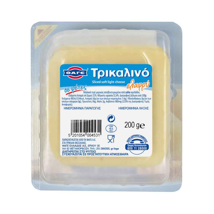 Φάγε Τρικαλινό Light Σε Φέτες 200γρ.