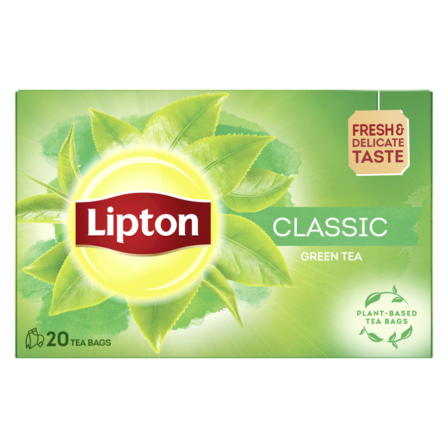 Lipton Πράσινο Τσάι Classic Σε Φακελάκια Χωρίς Γλουτένη 20x1,3γρ.