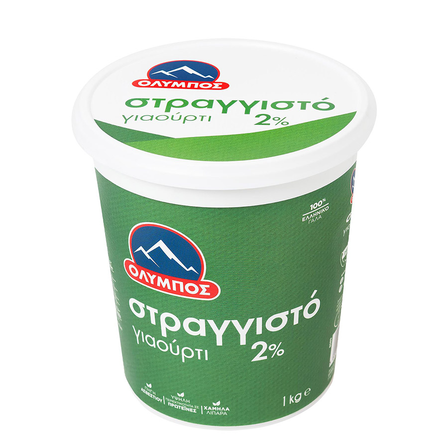 Όλυμπος Γιαούρτι Στραγγιστό 2% Λιπαρά 1kg.