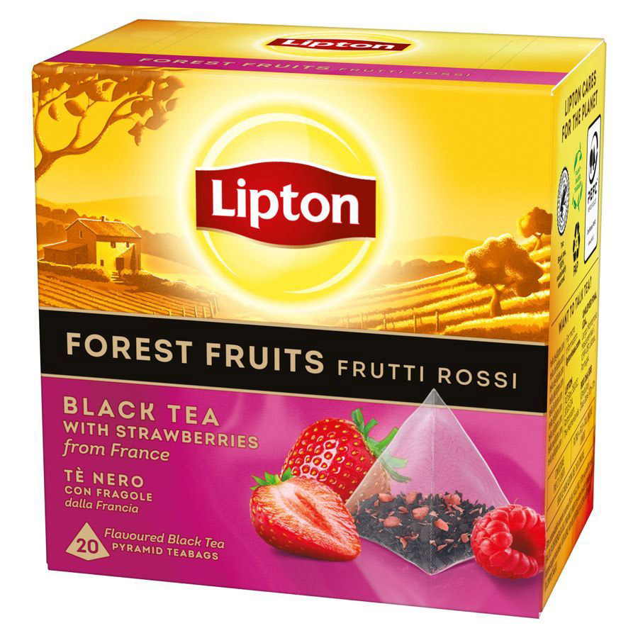 Lipton Μαύρο Τσάι Φρούτα Του Δάσους Σε Πυραμίδες 20x1,7γρ.