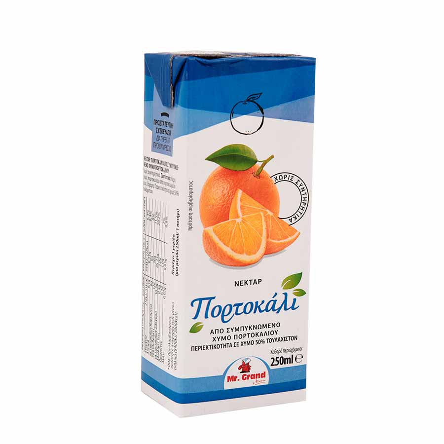 MrGrand Χυμός Νέκταρ Πορτοκάλι 250ml.