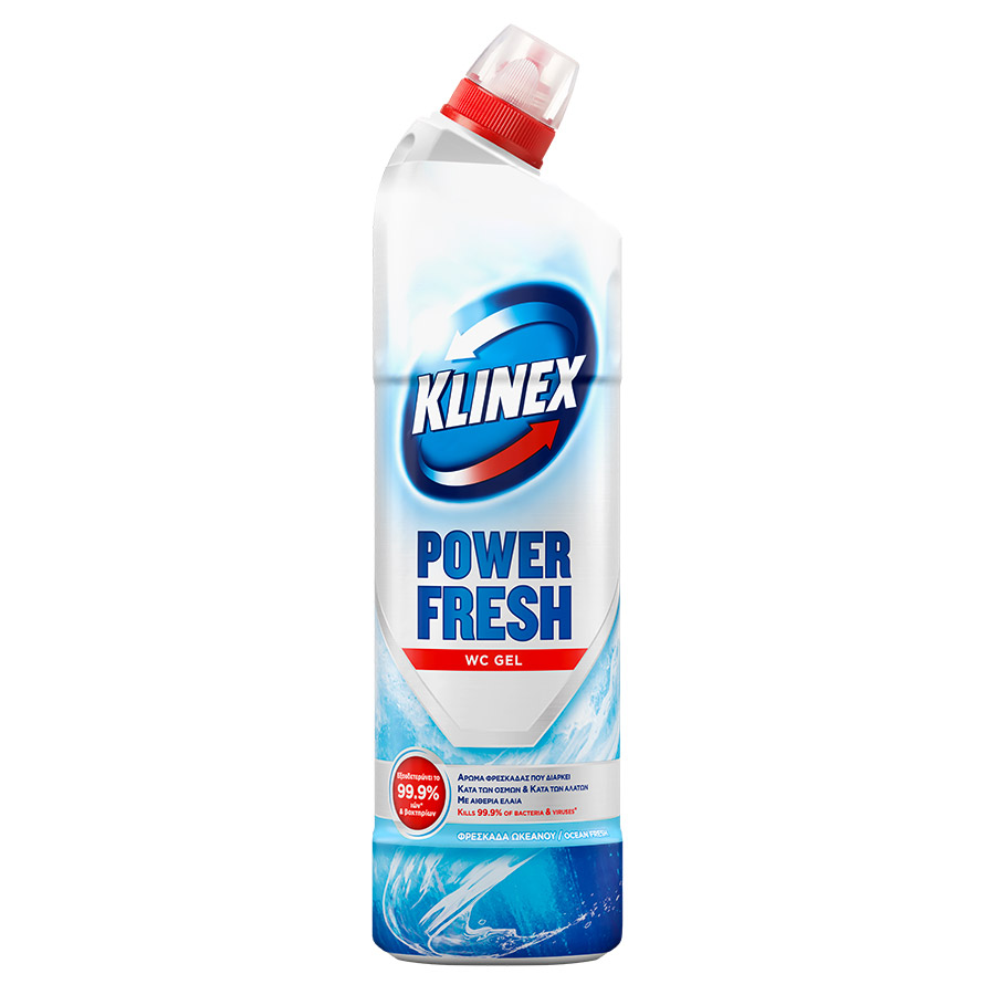 Klinex WC Gel Καθαριστικό Τουαλέτας Φρεσκάδα Ωκεανού 750ml.