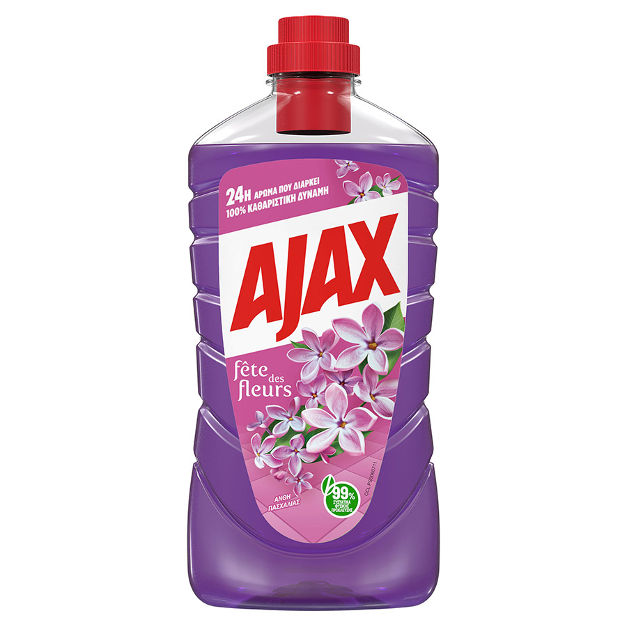 Ajax Υγρό Καθαριστικό Γιορτή Λουλουδιών Άνθη Πασχαλιάς 1lt.