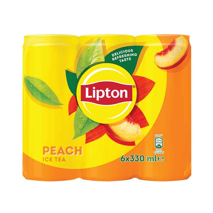 Lipton Κρύο Τσάι Ροδάκινο 6x330ml.