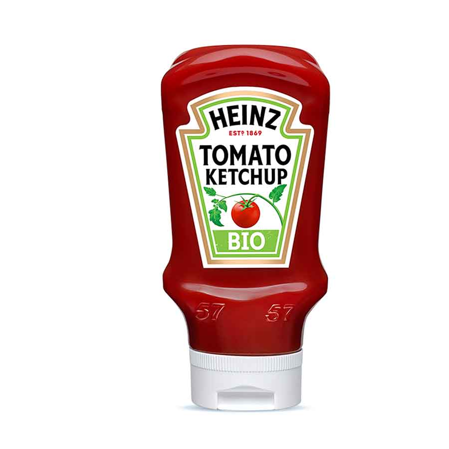 Heinz Organic Κέτσαπ Βιολογική Top Down 580γρ.