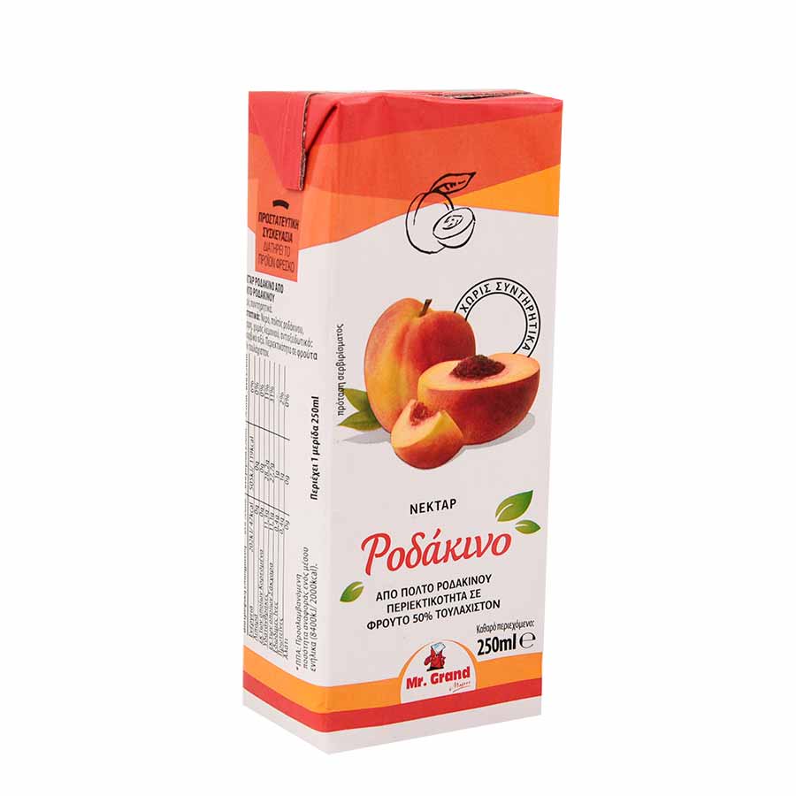 MrGrand Χυμός Νέκταρ Ροδάκινο 250ml.