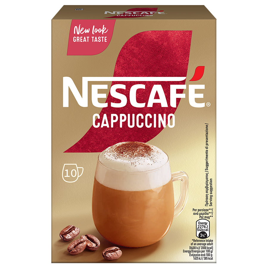 Nescafe Gold Καφές Cappuccino Σε Φακελάκια 10τεμ.