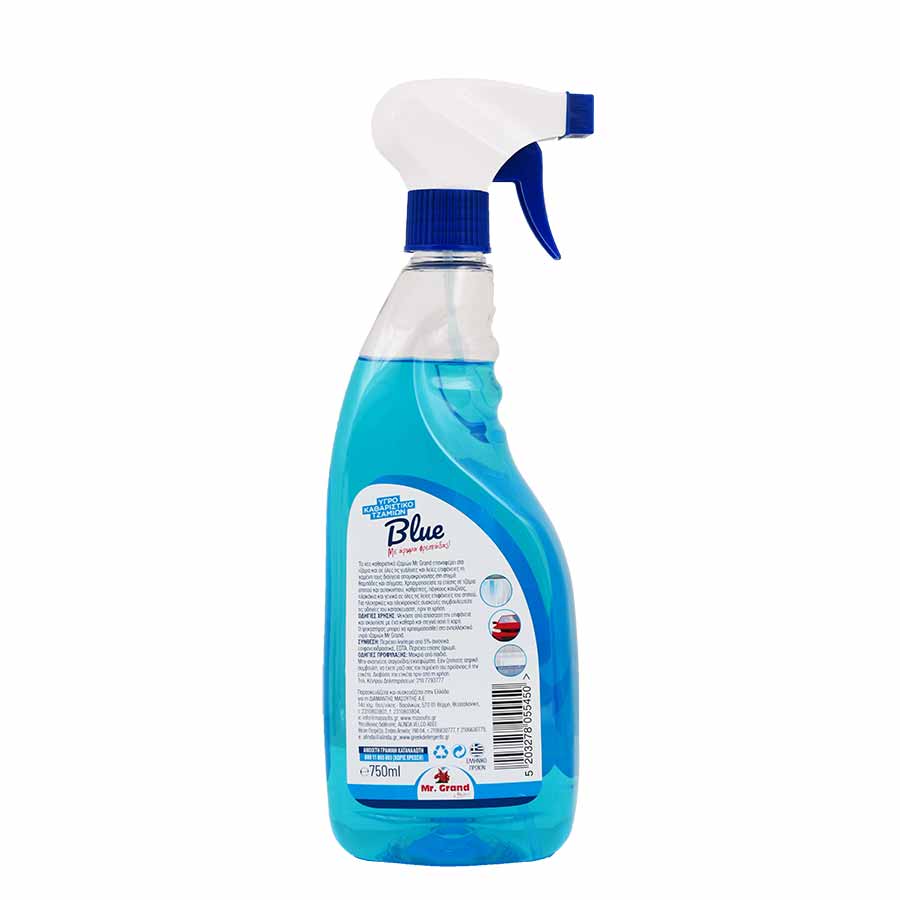MrGrand Υγρό Τζαμιών Blue Power 750ml.