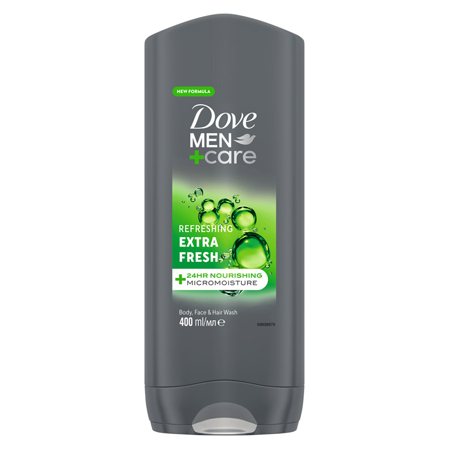 Dove Men+ Care Αφρόλουτρο Extra Fresh 400ml.