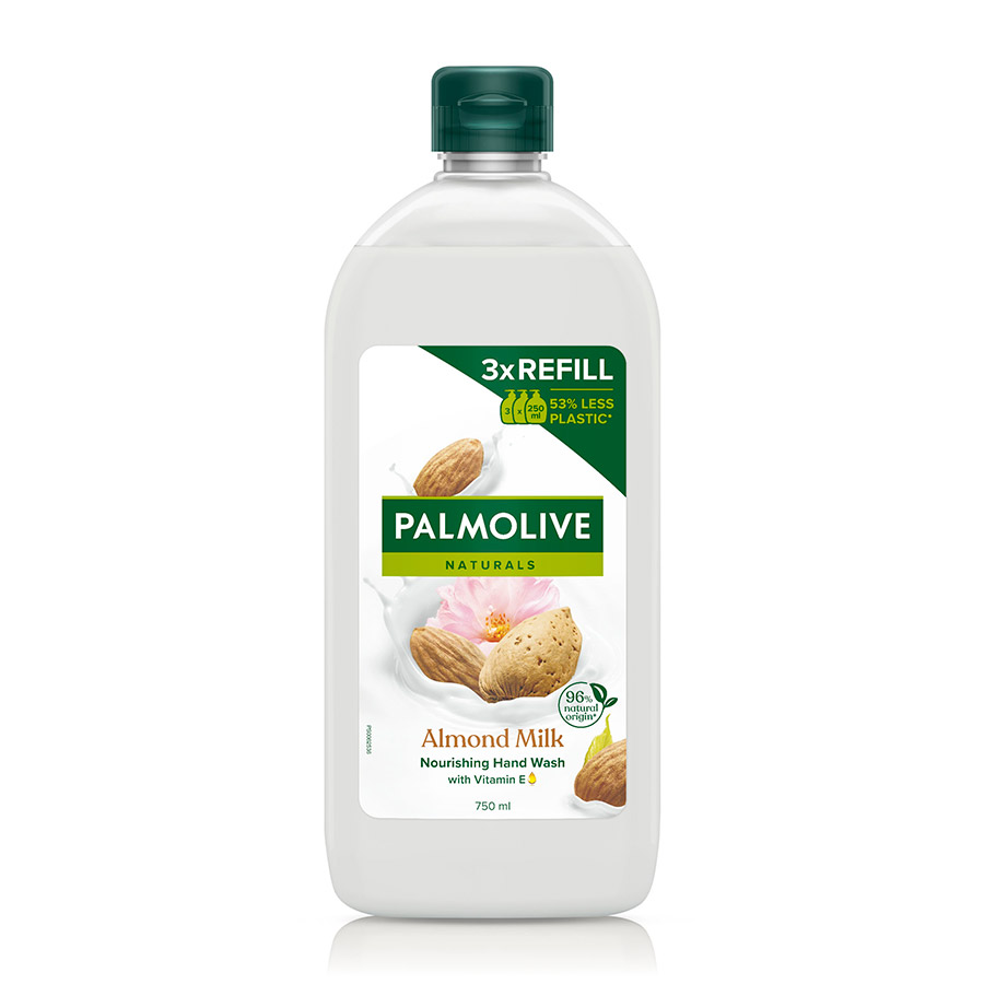Palmolive Naturals Κρεμoσάπουνο Γάλα & Αμύγδαλο Ανταλλακτικό 750ml.