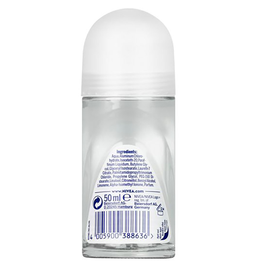 Nivea Black & White Clear Invisible Αποσμητικό Roll-On 50ml.