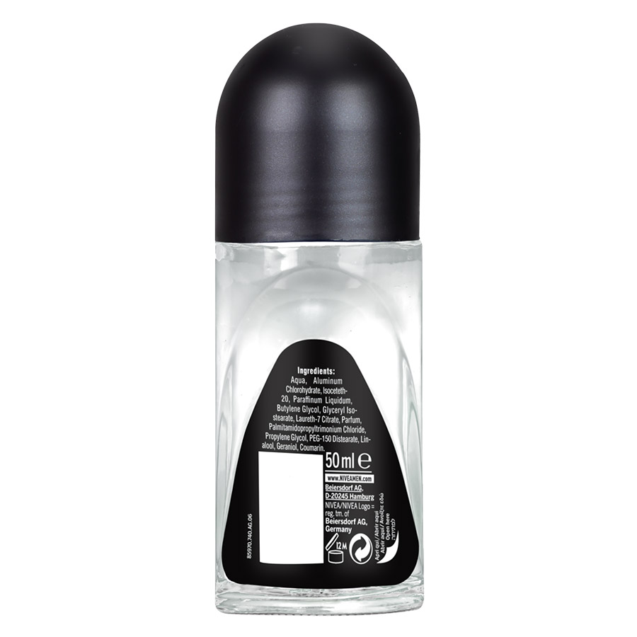 Nivea Men Black & White Power Invisible Αποσμητικό Roll-On 50ml.