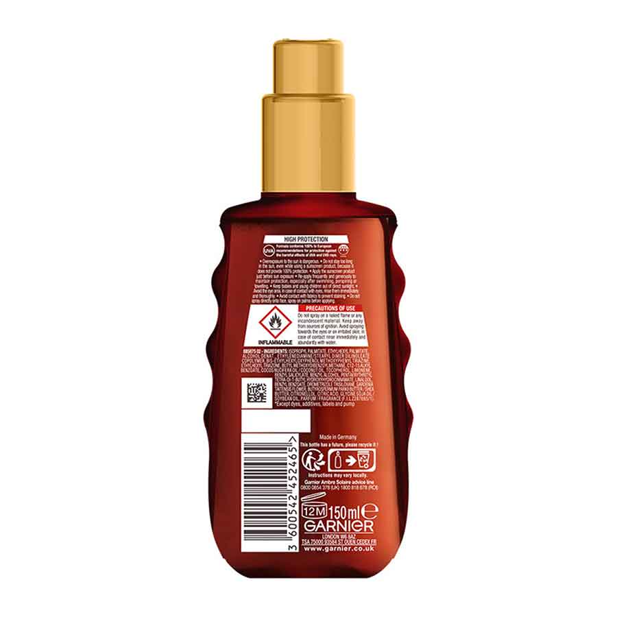 L'oreal Garnier Ambre Solaire Λάδι Προστασίας SPF30 150ml.