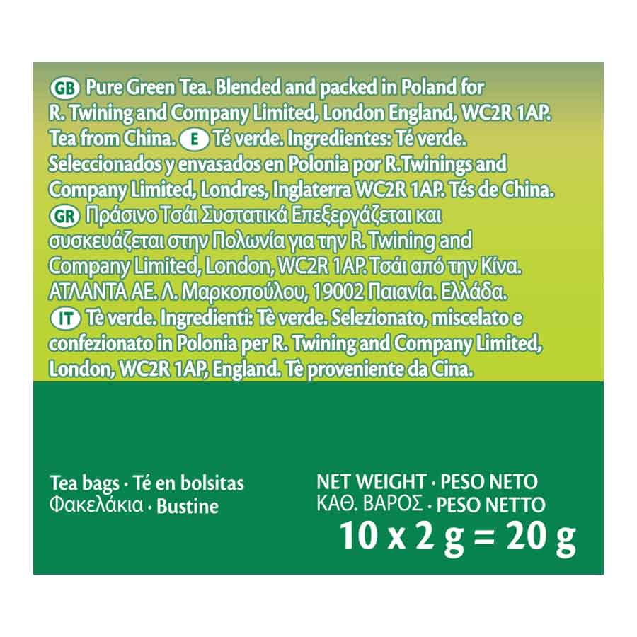 Twinings Πράσινο Τσάι Pure Green 10x2γρ.