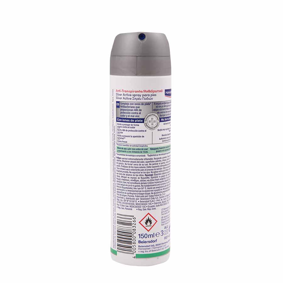Hansaplast Σπρέι Ποδιών Antibacterial Silver Active 150ml.