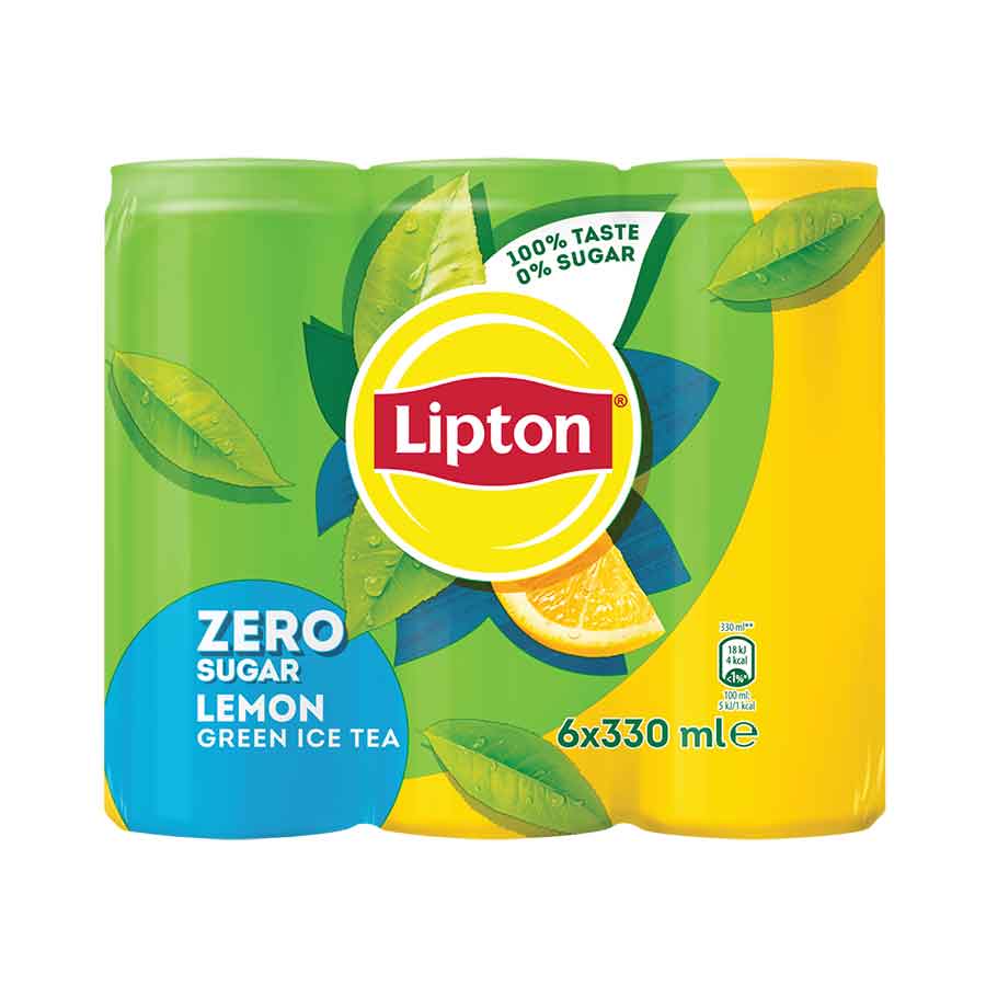 Lipton Κρύο Πράσινο Τσάι Χωρίς Ζάχαρη 6x330ml.