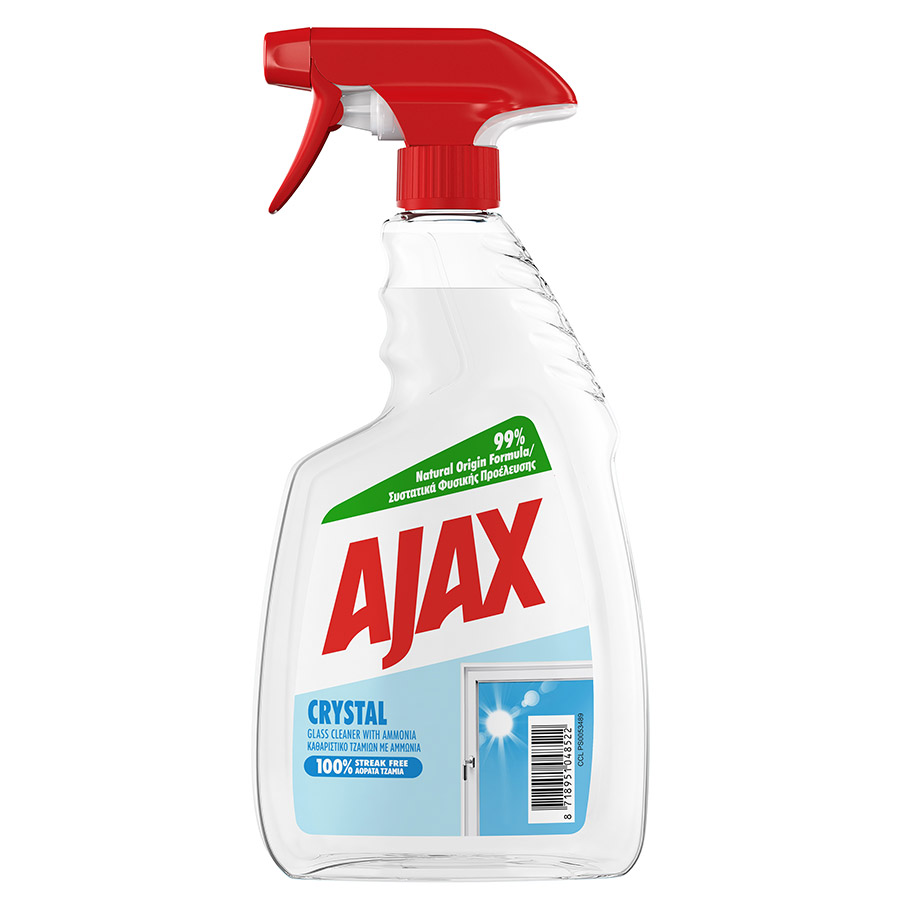 Ajax Καθαριστικό Τζαμιών Crystal Clean 750ml.