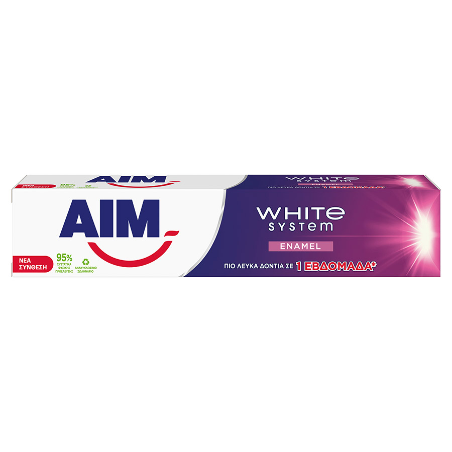 Aim White System Οδοντόκρεμα Enamel 75ml.