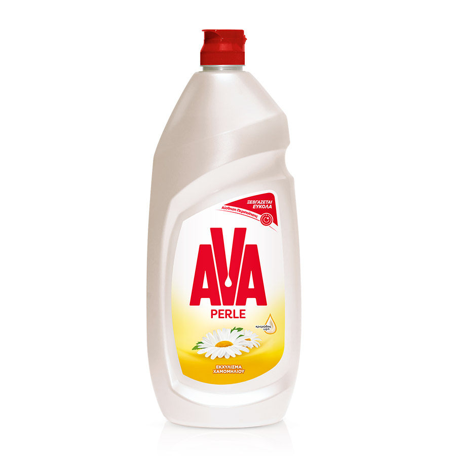 Ava Perle Υγρό Απορρυπαντικό Πιάτων Χαμομήλι 900ml.