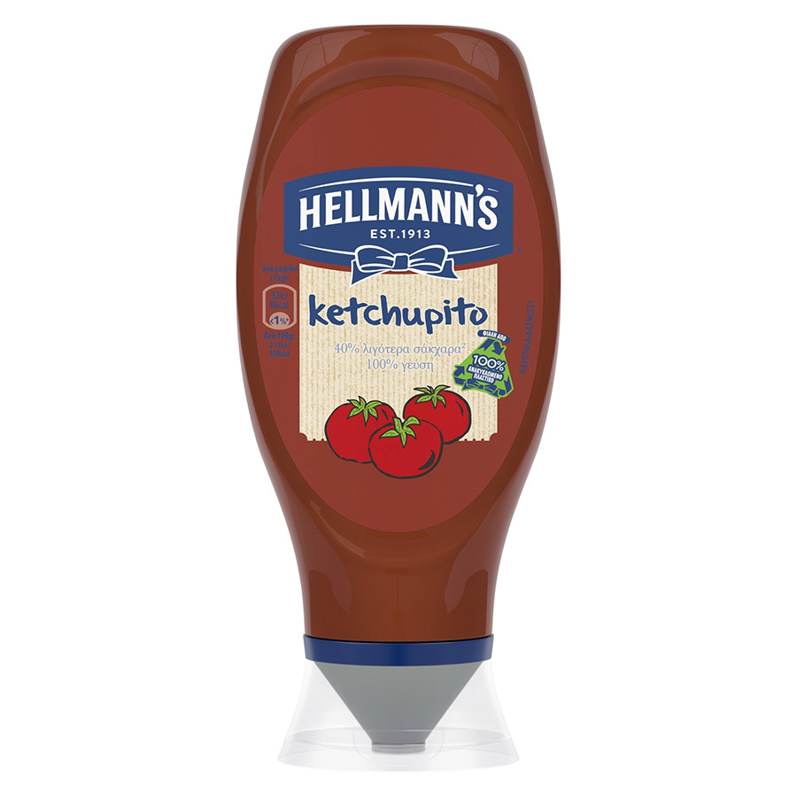 Hellmann's Ketchupito Κέτσαπ Top Down 430ml.