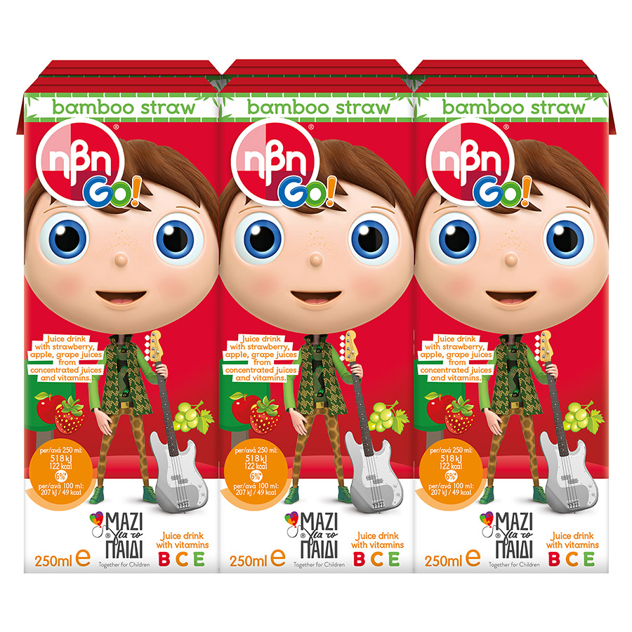 Ήβη Go Red Φρουτοποτό 250ml. 5+1Δώρο