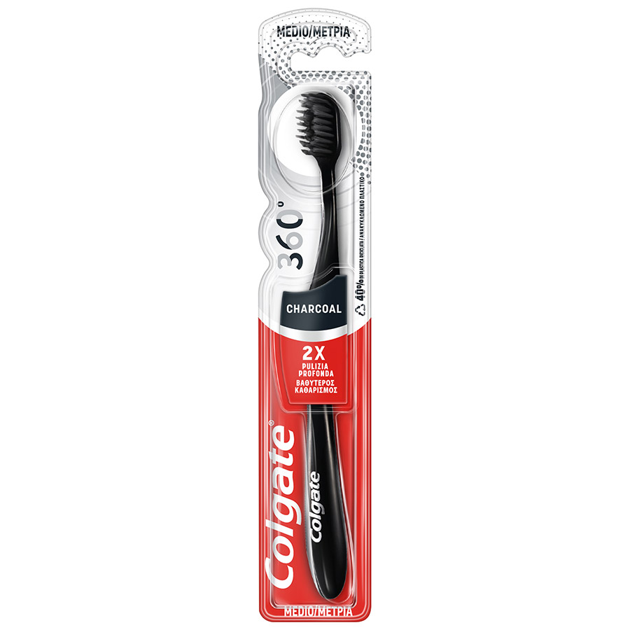 Colgate Black Οδοντόβουρτσα 360 Μέτρια