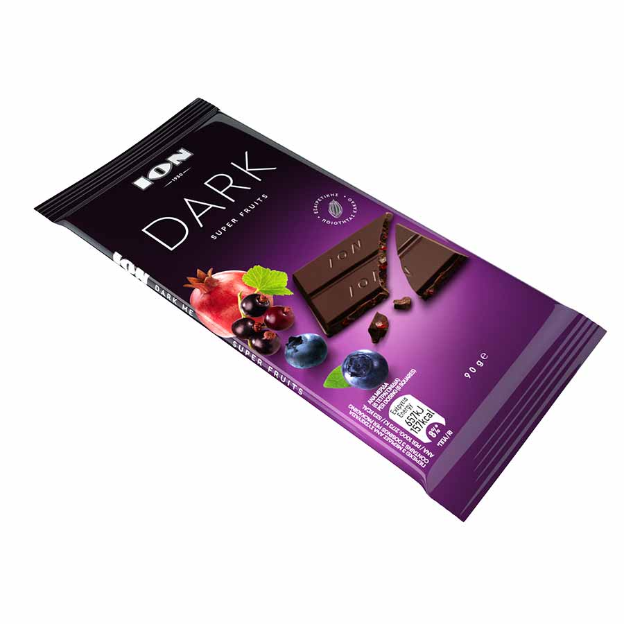 Ίον Σοκολάτα Dark Super Fruits 90γρ.