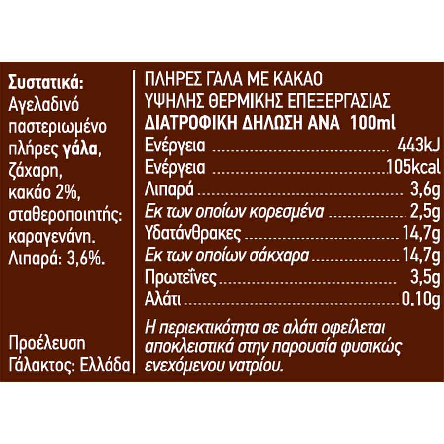 Φάρμα Κουκάκη Chocofull Γάλα Κακάο 1lt.
