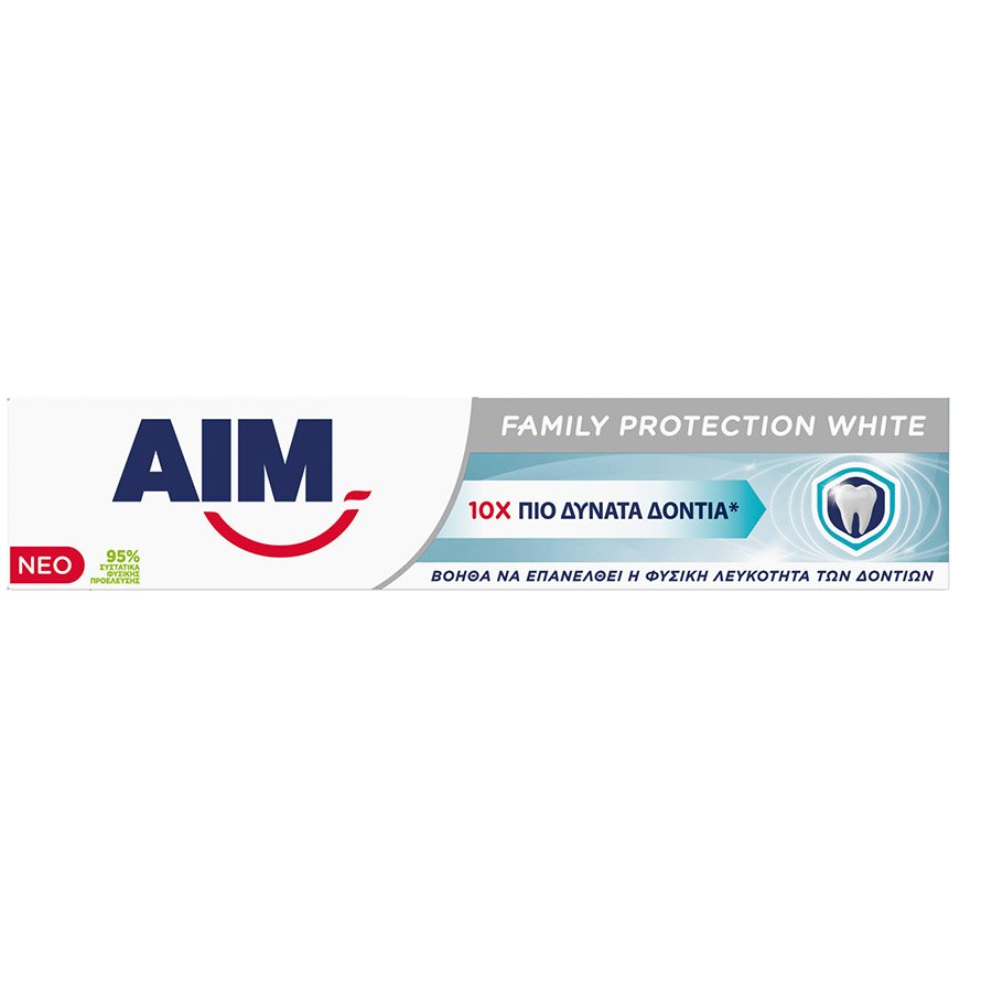 Aim Family Protection Οδοντόκρεμα White 75ml.