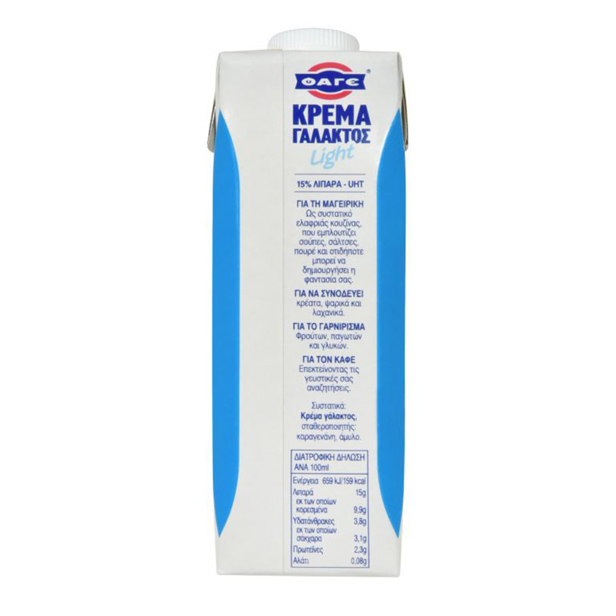 Φάγε Κρέμα Γάλακτος Light 330ml.