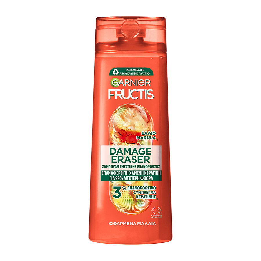 L'oreal Garnier Fructis Σαμπουάν Damage Eraser Για Φθαρμένα Μαλλιά 400ml.