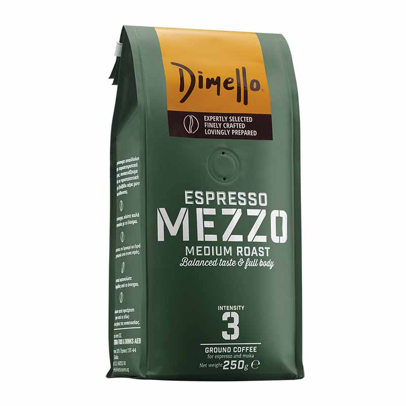Dimello Καφές Espresso Mezzo Αλεσμένος 250γρ.