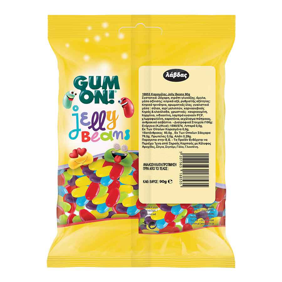 Λάβδας Gum On Jelly Beans 90γρ.