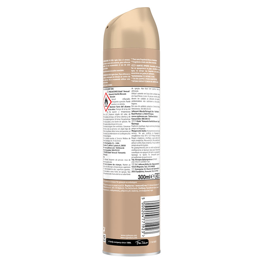 Glade Αρωματικό Χώρου Σπρέι Romantic Vanilla Blossom 300ml.