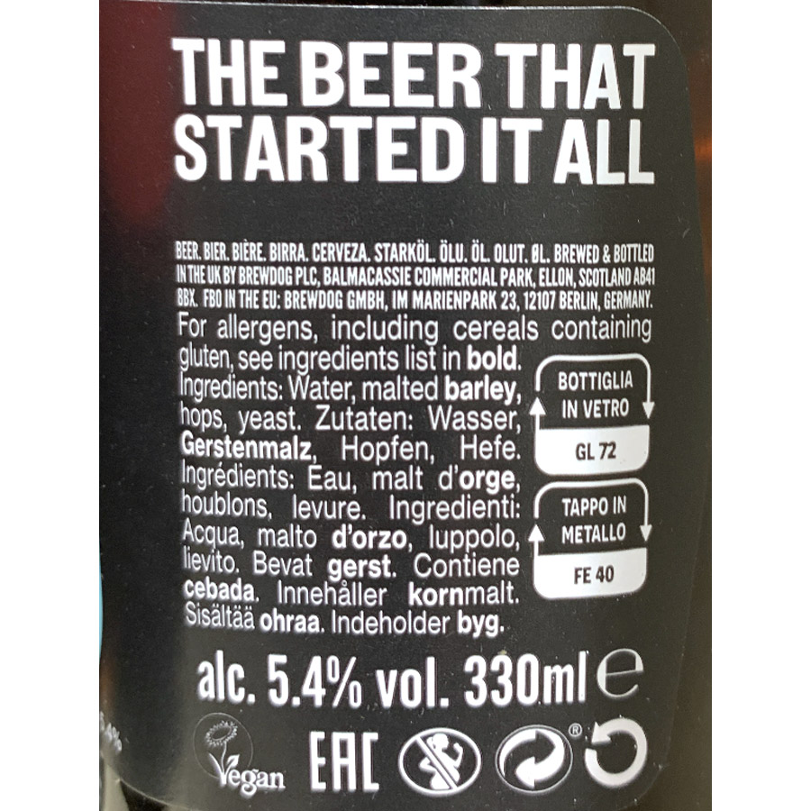 Brewdog Punk Ipa Μπίρα Φιάλη 330ml.