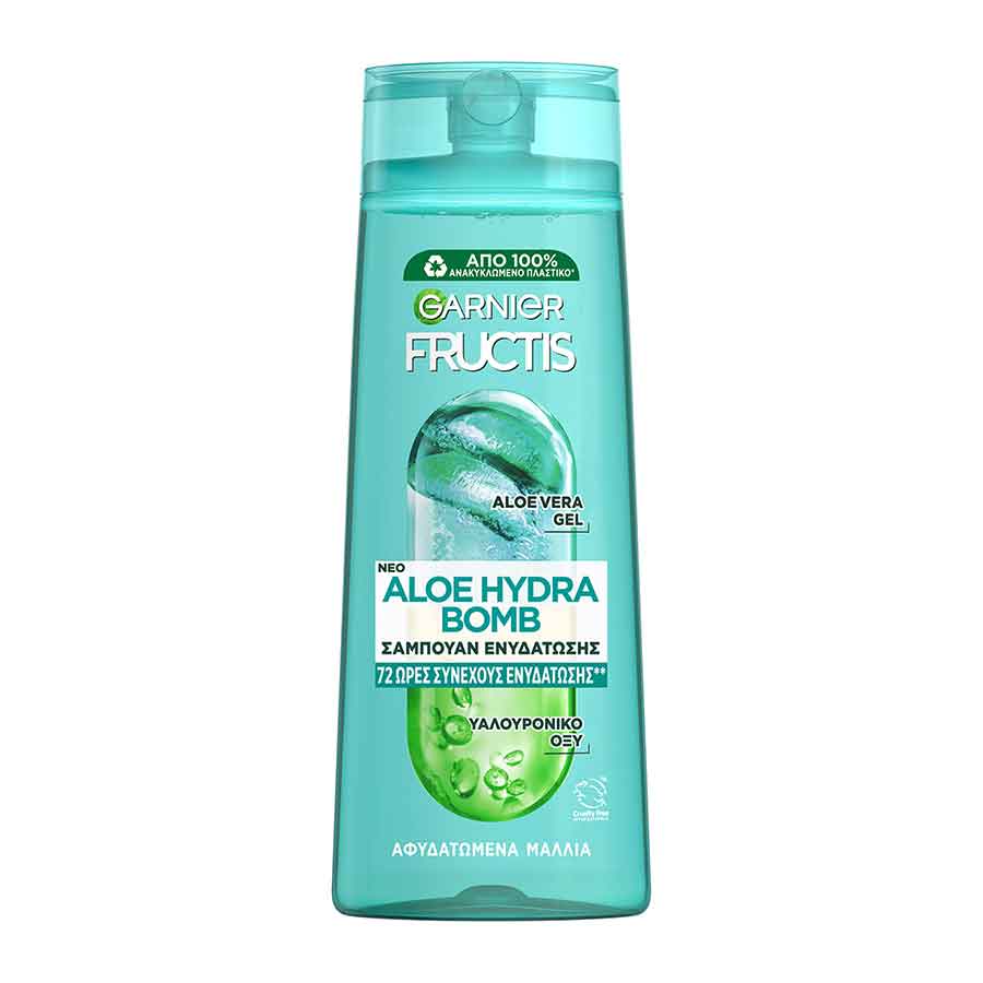 L'oreal Garnier Fructis Σαμπουάν Aloe Hydra Bomb Για Κανονικά Μαλλιά Για Ενυδάτωση 400ml.