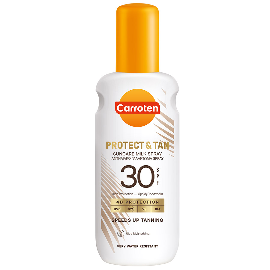 Carroten Αντηλιακό Γαλάκτωμα Tan & Protect Σπρέι SPF30 200ml.
