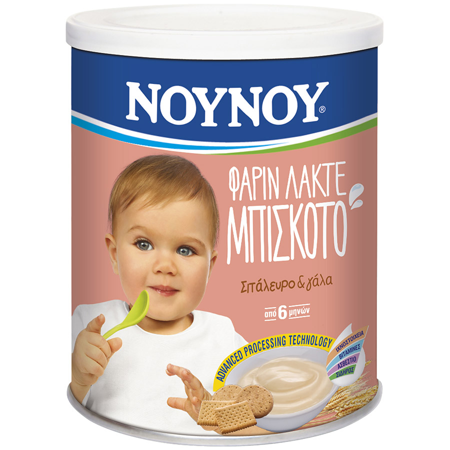 Νουνού Φαρίν Λακτέ Με Μπισκότο 6+Μηνών 300γρ.